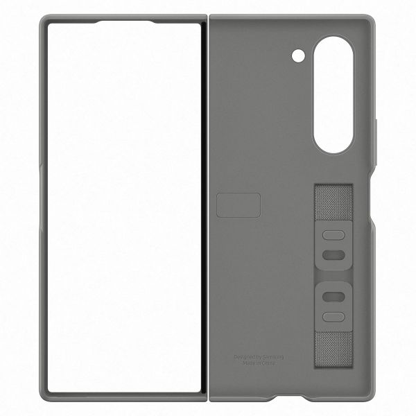 Samsung Original Coque en silicone avec support et dragonne Samsung Galaxy Z Fold 6 - Gray