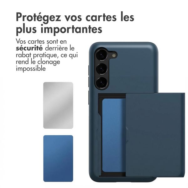 imoshion Coque arrière avec porte-cartes Samsung Galaxy S23 - Bleu foncé