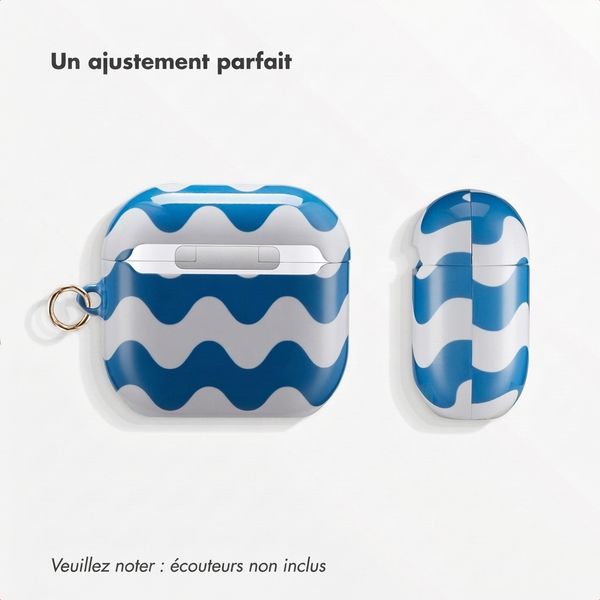 Selencia Coque Vivid  Apple Airpods 4 - Wave Vibes Classic Blue