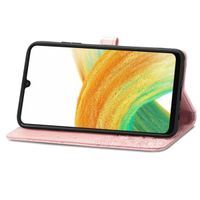 imoshion Etui de téléphone portefeuille Mandala Samsung Galaxy A13 (4G) - Rose Dorée