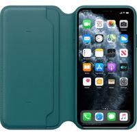 Apple Étui de téléphone Leather Folio iPhone 11 Pro Max - Peacock