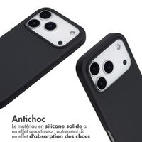 imoshion Coque en silicone avec cordon Apple iPhone 17 Pro - Noir