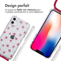imoshion Coque Design avec cordon Apple iPhone 11 - Dusty Rose Connected Hearts