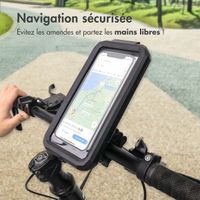 imoshion Support de téléphone pour vélo - Premium - résistant aux éclaboussures - boîtier solide - Noir