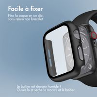 imoshion Coque rigide à couverture complète Apple Watch 4 / 5 / 6 / SE - 44 mm - Noir