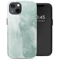 Selencia Coque arrière Vivid avec MagSafe Apple iPhone 13 - Marble Grayed Jade