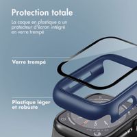 imoshion Coque rigide à couverture complète Apple Watch 4 / 5 / 6 / SE - 44 mm - Bleu foncé