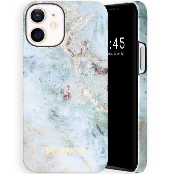 Selencia Coque Maya Fashion iPhone 12 Mini - Marble Blue