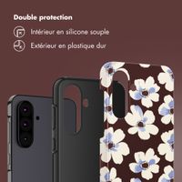 Selencia Coque arrière Vivid Samsung Galaxy A36 / A56 - Choco Flower Pop