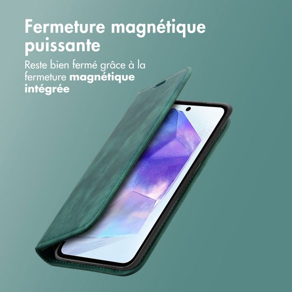 imoshion Étui de téléphone portefeuille Slim Samsung Galaxy A35 - Vert