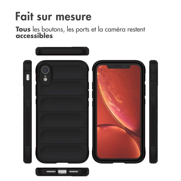 imoshion Coque arrière EasyGrip iPhone Xr - Noir