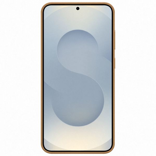 Samsung Original Coque KindSuit en Cuir Végan Samsung Galaxy S25 Plus - Doré