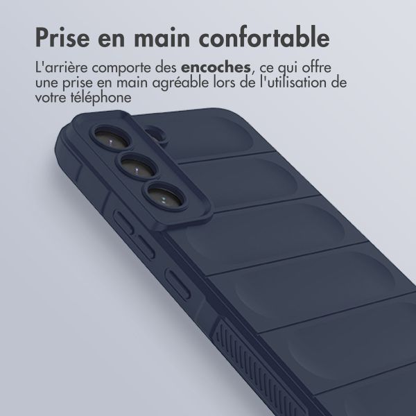 imoshion Coque arrière EasyGrip Samsung Galaxy S22 - Bleu foncé