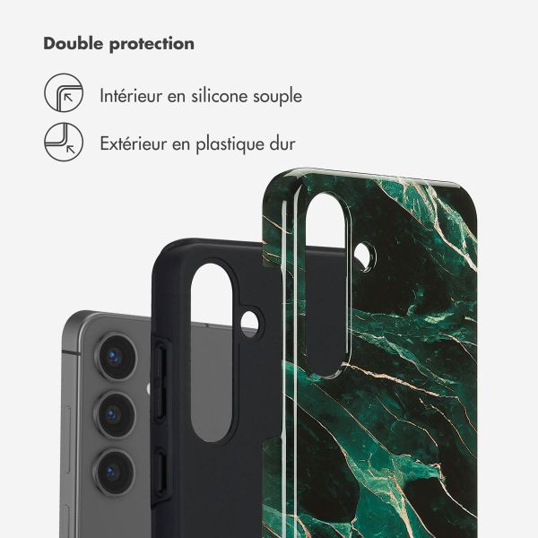 Selencia Coque arrière Vivid Samsung Galaxy S25 Plus - Chic Marble Quartz