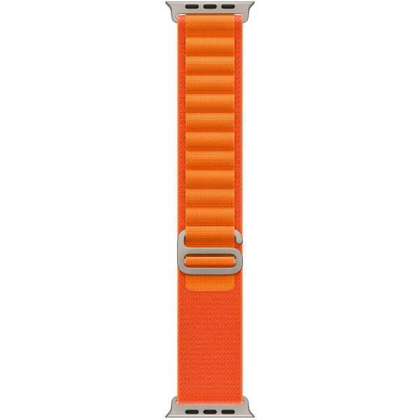 Apple Alpine Loop Band Apple Watch Series 1-10 / SE / Ultra (2) - 42/44/45/46/49 mm - Taille S - Orange