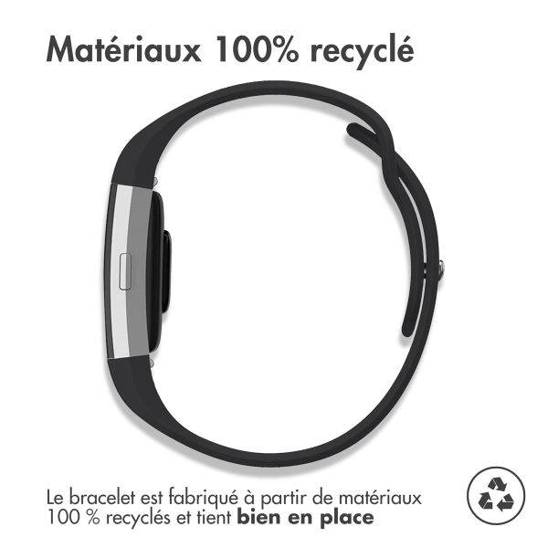 imoshion Bracelet sportif en silicone Fitbit Charge 2 - Noir / Gris