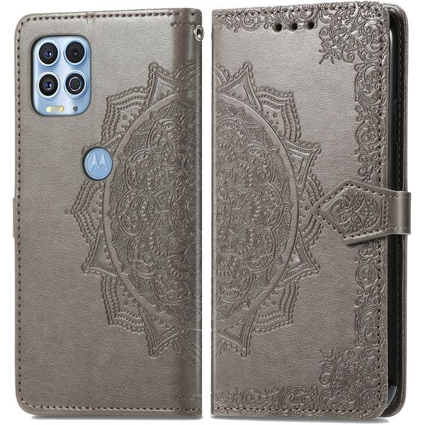 imoshion Etui de téléphone Mandala Motorola Moto G100 - Gris