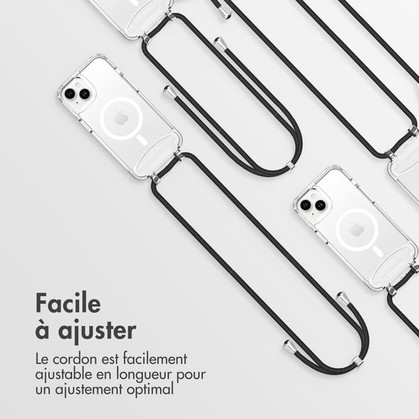 imoshion Coque MagSafe avec cordon amovible iPhone 14 - Transparent