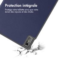 imoshion Coque tablette Trifold Lenovo Tab M10 5G - Bleu foncé