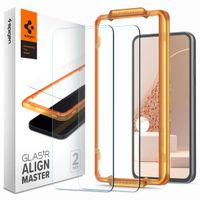 Spigen Protection d'écran en verre trempé AlignMaster Cover 2 Pack Samsung Galaxy S23 FE