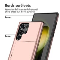 imoshion Coque arrière avec porte-cartes Samsung Galaxy S24 Ultra - Rose Doré