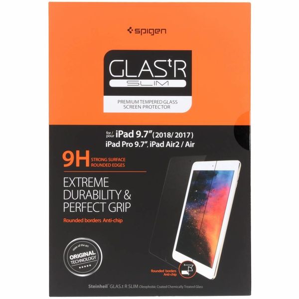 Spigen Protection d'écran en verre trempé GLAStR iPad 5 (2017) 9.7 pouces / (2018)