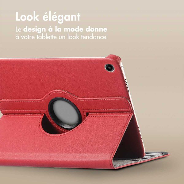 imoshion Coque tablette rotatif à 360° Samsung Galaxy Tab A11 Plus / A9 Plus - Rouge foncé