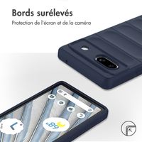 imoshion Coque arrière EasyGrip Google Pixel 7a - Bleu foncé