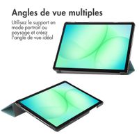 imoshion Coque tablette Trifold Samsung Galaxy Tab A11 Plus - Vert foncé