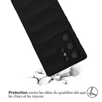 imoshion Coque arrière EasyGrip Samsung Galaxy S22 Ultra - Noir