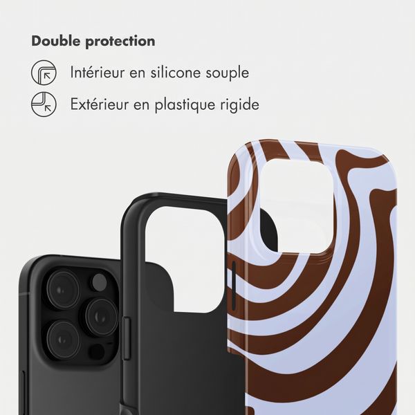 Selencia Coque arrière Vivid Apple iPhone 16 Pro - Dream Swirl Chocolate