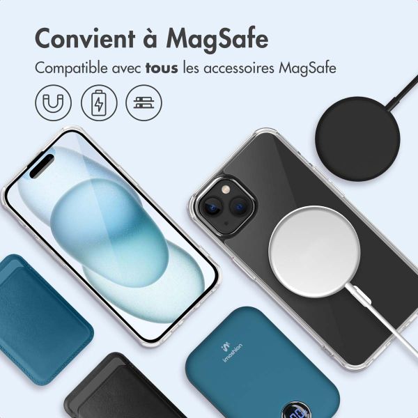 imoshion Coque arrière de protection avec MagSafe iPhone 15 - Transparent