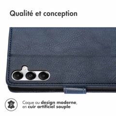 imoshion Étui de télephone portefeuille Samsung Galaxy S24 / S25 - Bleu foncé