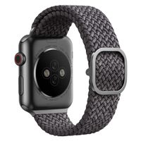 Uniq Bracelet tressé Aspen Apple Watch Series 1 t/m 11 / SE / Ultra (44/45/46/49 mm) - Granite Grey