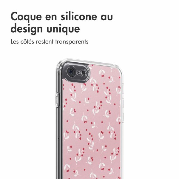 imoshion Coque Design Apple iPhone SE (2022 / 2020) / 8 / 7 - Berries Blush