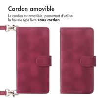 imoshion Etui de téléphone portefeuille avec cordon Samsung Galaxy A54 (5G) - Rouge