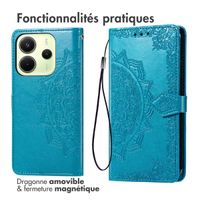 imoshion Etui de télephone Mandala Xiaomi Redmi Note 14 (4G) - Turquoise