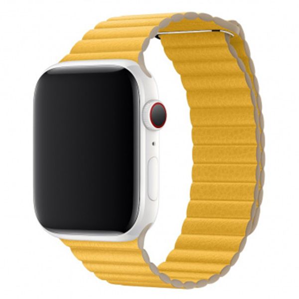 Apple ﻿Leather Loop M Apple Watch Series 1-10 / SE / Ultra (2) - 42/44/45/46/49 mm - Jaune