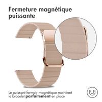 imoshion Bracelet en cuir magnétique  - Connexion universelle 22 mm - Beige
