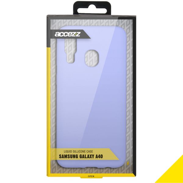 Accezz Coque Liquid Silicone Samsung Galaxy A40 - Violet