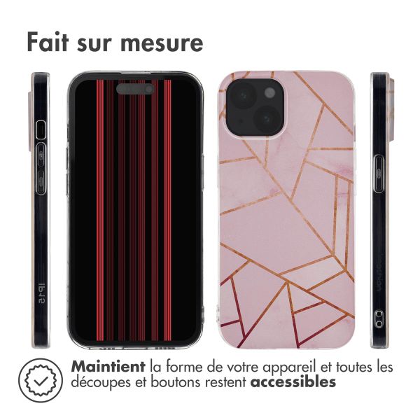 imoshion Coque Design Apple iPhone 15 - Pink Graphic