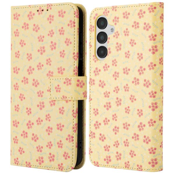 imoshion Étui de téléphone portefeuille Design Samsung Galaxy A16 5G - Sunny Yellow Petite Flowers