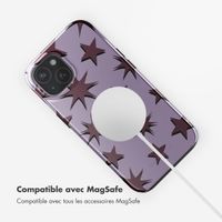 Selencia Coque arrière Vivid avec MagSafe Apple iPhone 15 - Stars Plum Lilac