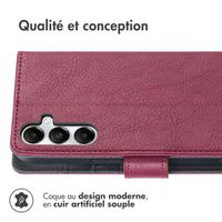 imoshion Étui de téléphone portefeuille Luxe Samsung Galaxy A56 - Bordeaux