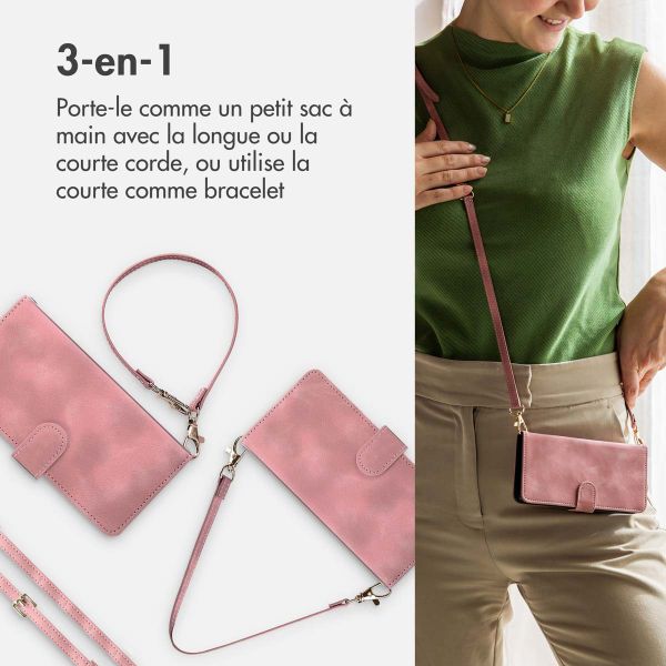 imoshion Etui de télephone portefeuille avec cordon Samsung Galaxy A25 (5G) - Rose