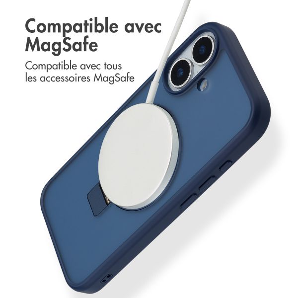 Accezz Coque Ring Stand avec MagSafe Apple iPhone 17 - Bleu