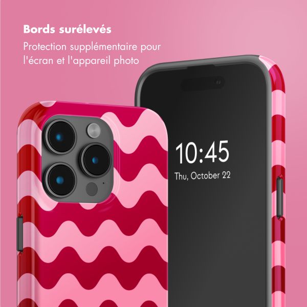Selencia Coque arrière Vivid avec MagSafe Apple iPhone 15 Pro - Wave Vibes Lipstick