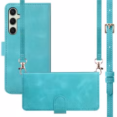 imoshion Etui de télephone portefeuille avec cordon Samsung Galaxy S25 Plus - Turquoise