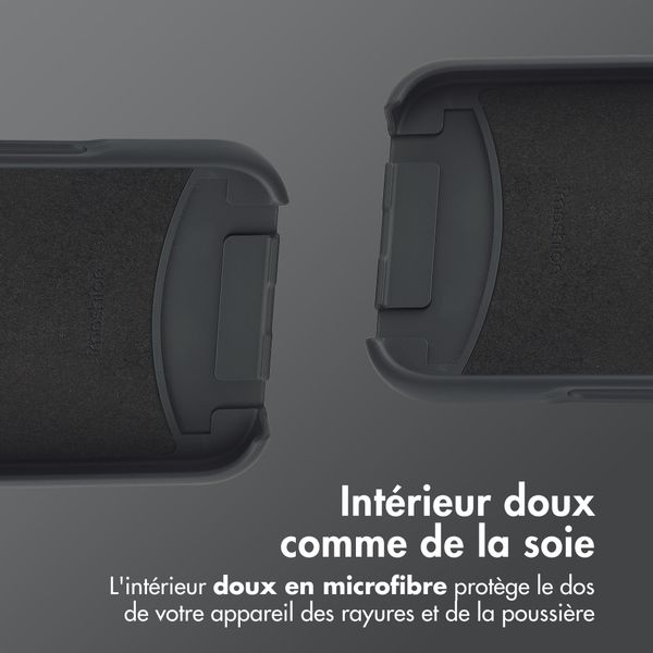 imoshion Coque arrière Color avec cordon amovible et MagSafe Apple iPhone 16 Pro Max - Noir