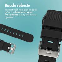 imoshion Bracelet en silicone souple - Connexion universelle 20 mm - Noir